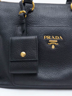 Bolsa Prada Nero Vitello Daino Shopping Tote na internet