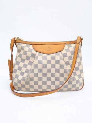 Bolsa Louis Vuitton Siracusa PM Damier Azur
