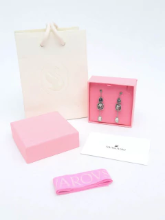 Brincos Swarovski Rosette Dark na internet