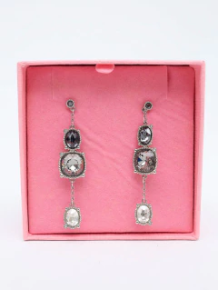 Brincos Swarovski Rosette Dark