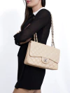 Bolsa Chanel Jumbo Lambskin Bege na internet