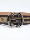 Cinto Gucci Interlocking Buckle TAM 80