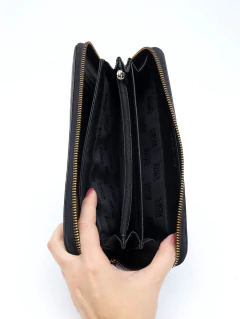 Carteira Michael Kors Jet Set Preta - Paris Brechó