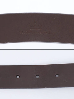 Cinto Gucci Brown Interlocking Beaded GG Tam 90 - loja online