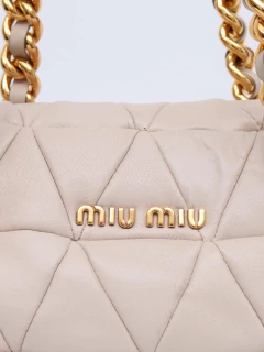 Bolsa Miu Miu Nappa Leather Shopping Pattina - loja online