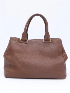 Imagem do Prada Brown Vitello Daino Leather Large Tote