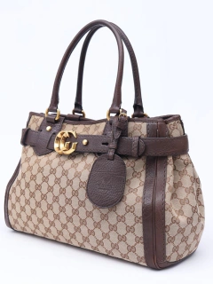 Gucci Beige/White GG Canvas Running Tote na internet