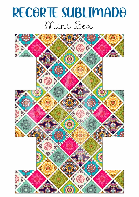 Recorte Sublimado - Mini Box 34