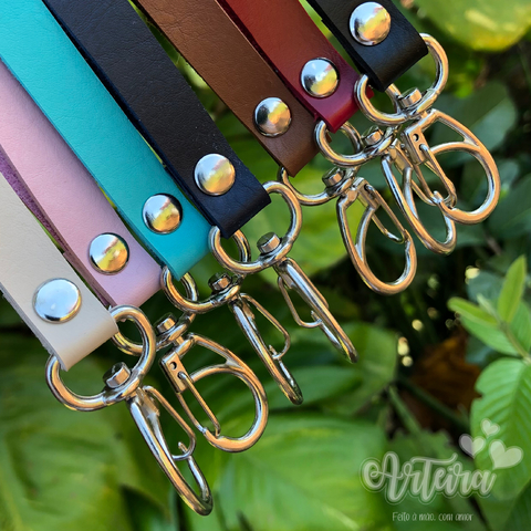 Alça de Couro Sintético - Níquel