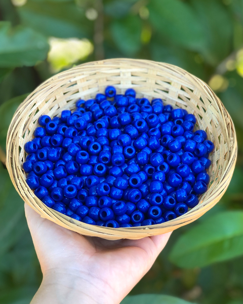 50 miçangas - Azul Escuro