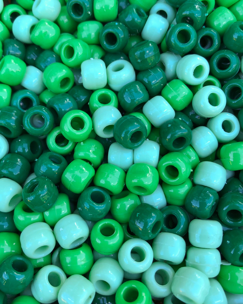 50 miçangas Mix - Verde