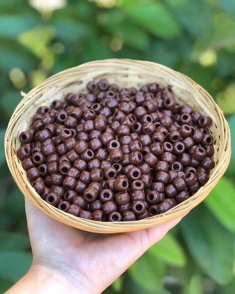 50 miçangas - Marrom