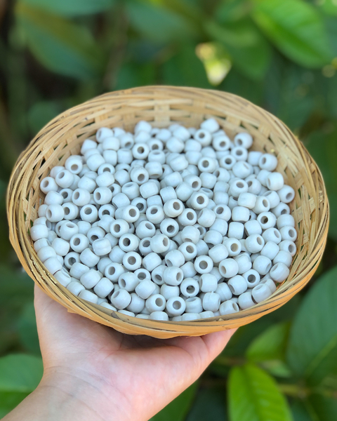 50 miçangas - Marfim