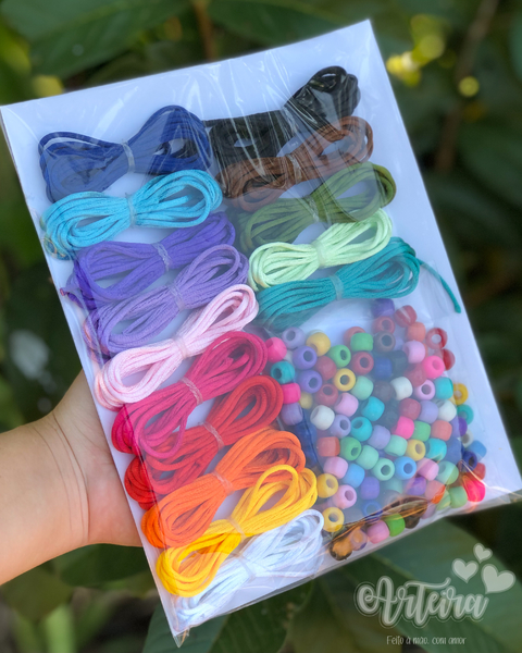 Combo Miçangas e Cordão de Cetim - 01