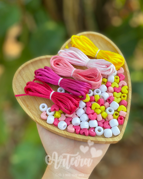 Combo Amore - Miçangas e Cordão de Cetim