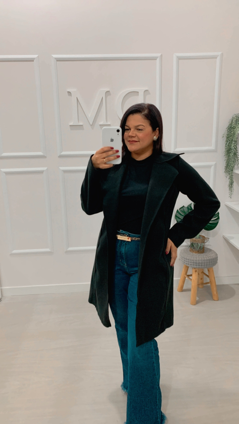 CASACO LÃ BATIDA C/ ELASTANO 2128 - comprar online