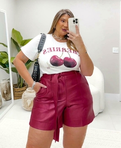 SHORT FAIXA DE AMARRAR EM COURO SINTETICO 30981 - comprar online