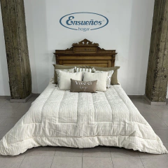 Acolchado Rustico Crudo Sara II Queen