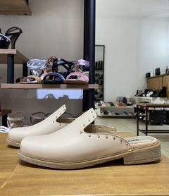 Mules Flora Beige - tienda online