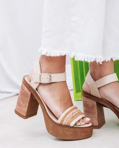 Sandalias Margarita Beige