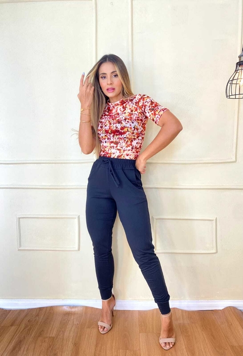 Blusa Bia (tule-estampado)