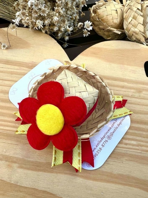 Chapeuzinho junino flor