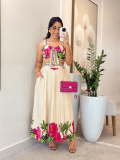 908 - Conjunto Viscolinho | detalhe laço - Loja Boa Forma