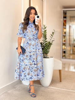 1135 - Vestido Viscolinho | com Guipir - loja online