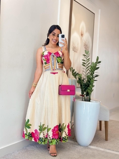 908 - Conjunto Viscolinho | detalhe laço - comprar online