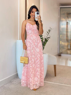 1111 - Vestido Musseline | Acompanha Cinto - Loja Boa Forma