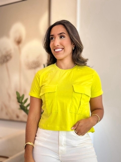 1015 - Blusa Algodão | dois babados - comprar online