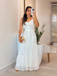 Imagem do 1111 - Vestido Musseline | Acompanha Cinto