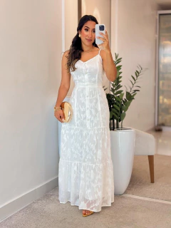 1111 - Vestido Musseline | Acompanha Cinto - loja online