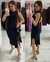 Vestido Canelado Renata - Preto - Ateliê Beatriz Vogt