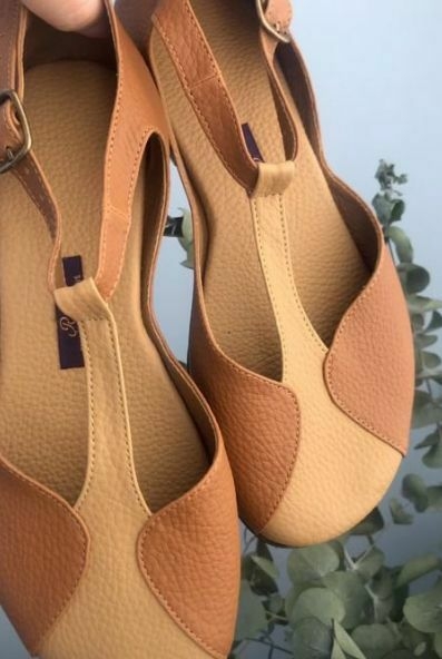 Sapato Catherine camel duo - comprar online