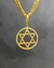 PINGENTE ESTRELA DE DAVI COM ARO - 2,3x2,3cm (MOEDA ANTIGA)