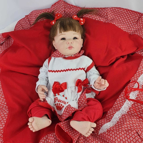 Bebê Reborn Realista Princesa Pode Tomar Banho