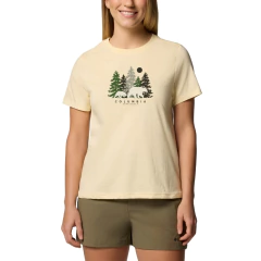 CAMISETA FEMININA MANGA CURTA ALGODÃO TREEHOME BEGE 321100278 COLUMBIA