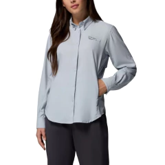 CAMISETA FEMININA MANGA LONGA DRY FPS 40 TAMIAMI II CINZA CLARO FL7278-032 COLUMBIA na internet