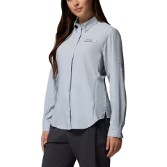 CAMISETA FEMININA MANGA LONGA DRY FPS 40 TAMIAMI II CINZA CLARO FL7278-032 COLUMBIA