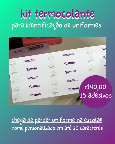 Kit Etiquetas Termocolantes