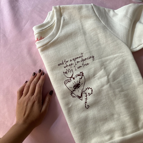 Cropped Moletom Florence + the Machine - And for a moment when I’m dancing I am free