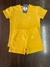 Pijama algodão com elastano amarelo verão 1228 - comprar online