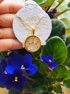 COLAR PINGENTE PATINHA CONCHA NATURAL MADREPÉROLA