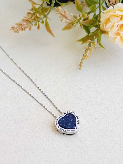 COLAR HOOPONOPONO PEDRA NATURAL ESTRELA