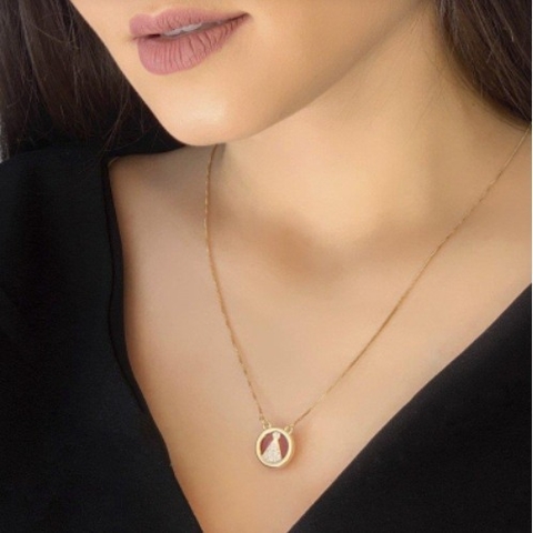 ESCAPULÁRIO DUPLA FACE NOSSA SENHORA APARECIDA - Cordão de Luz Joias Finas