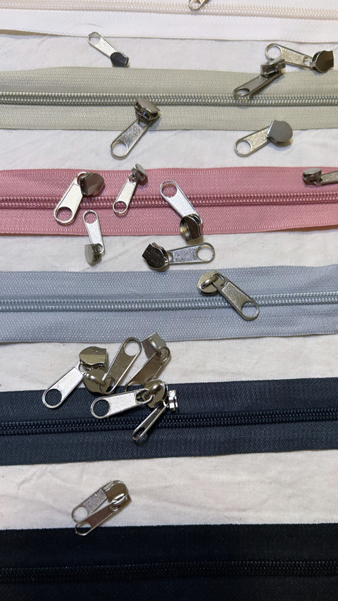 Cierre Cadena Nro 5 x 10 metros- Color Gris Perla.