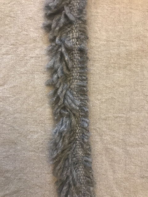 Totora fleco de algodón