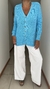 Cardigan Mia de lycra turquesa
