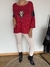 Remeron Mafalda de lanilla con lurex combinado con bengalina foil rojo - Andra Urgat